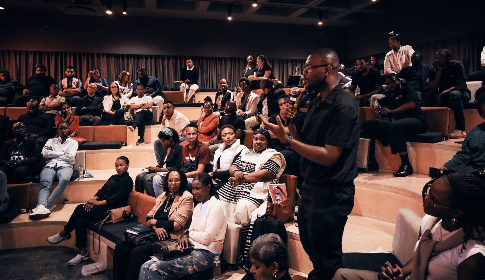 Wide view of the audience from a different angle